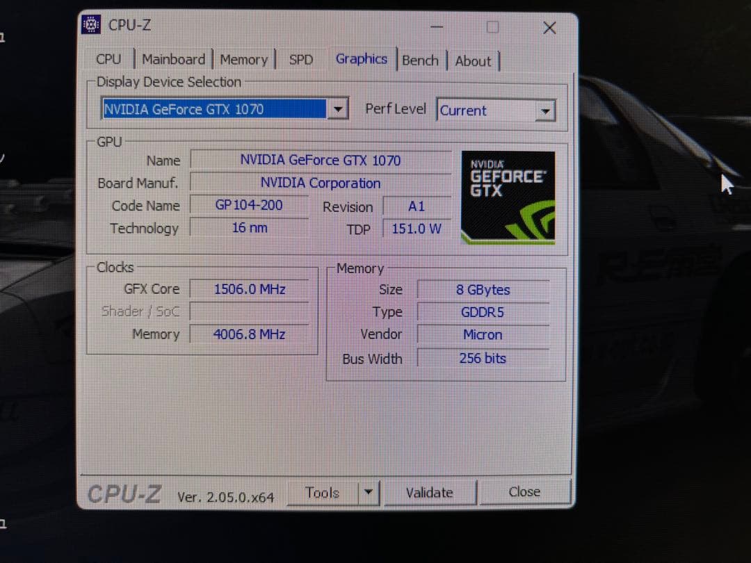 K*n様 NVIDIA GeForce GTX 1070 8GB