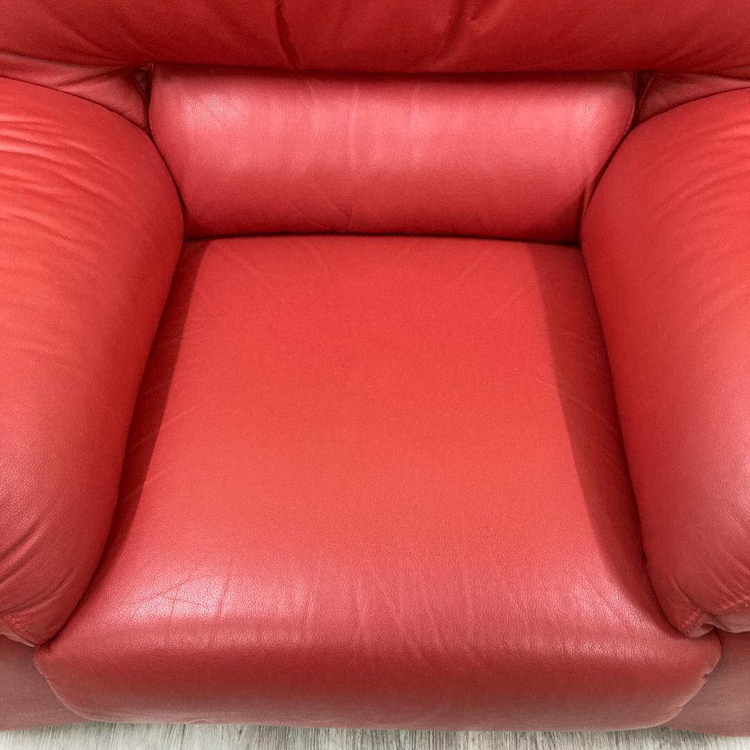 イタリア　LORENZO ロレンツォ　総革　1人掛けソファ