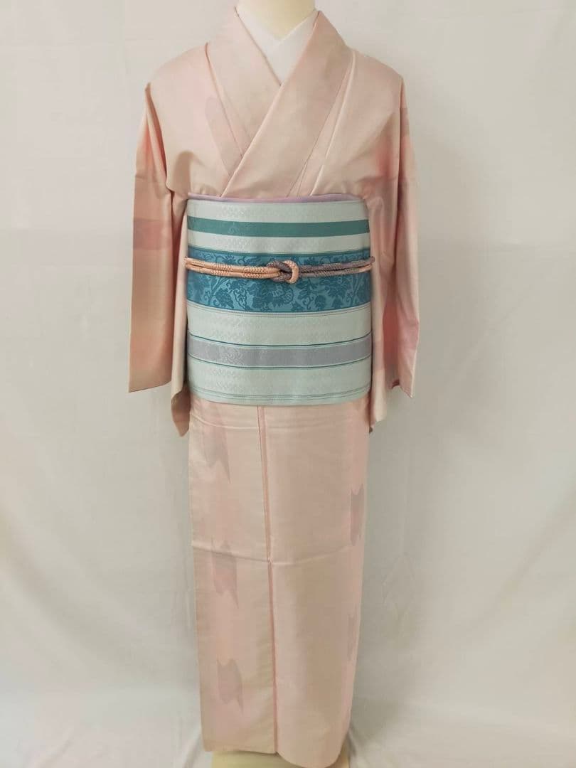 お見分け済　美品　正絹袷　本場色大島紬単品　証紙付