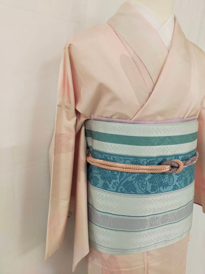 お見分け済　美品　正絹袷　本場色大島紬単品　証紙付