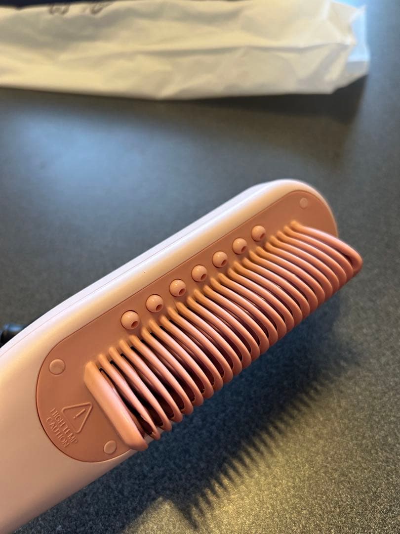 WAVYTALK スチームストレートブラシ ピンク