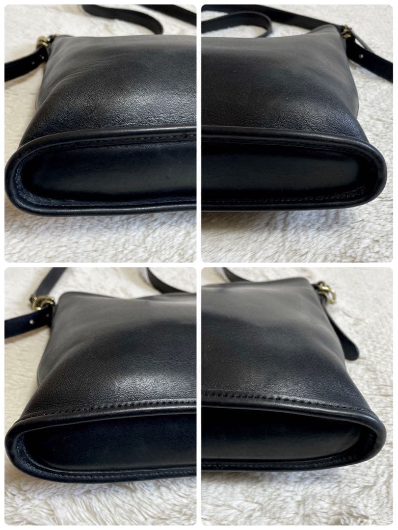 美品 オールドコーチ COACH クロスボディ オールレザー ショルダーバッグ