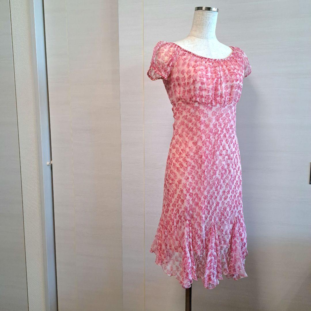 ブルーガール　シルクワンピース