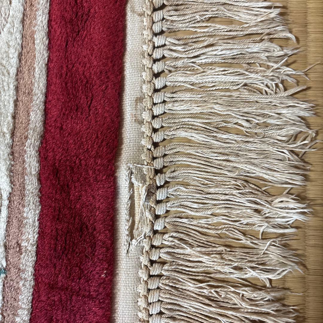 中国段通 花柄 カーペット織物 絨毯 じゅうたん ラグ マット 敷物 インテリア