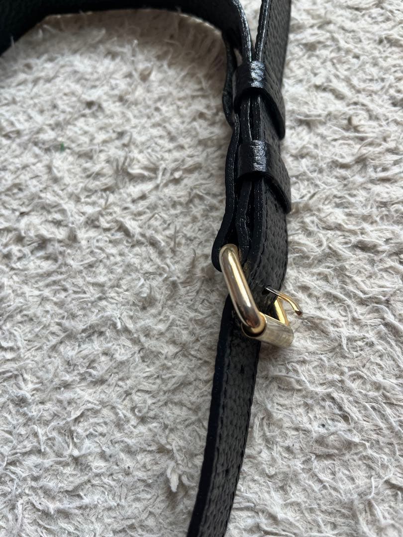 chiiiibag ブラック スエード ウエストバッグ