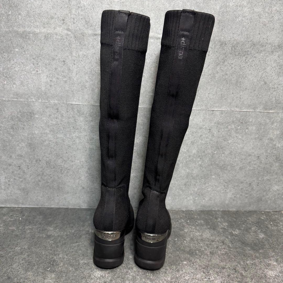 【極美品】＋diana ハイウェッジ ストレッチブーツ　ロングブーツ　23.5