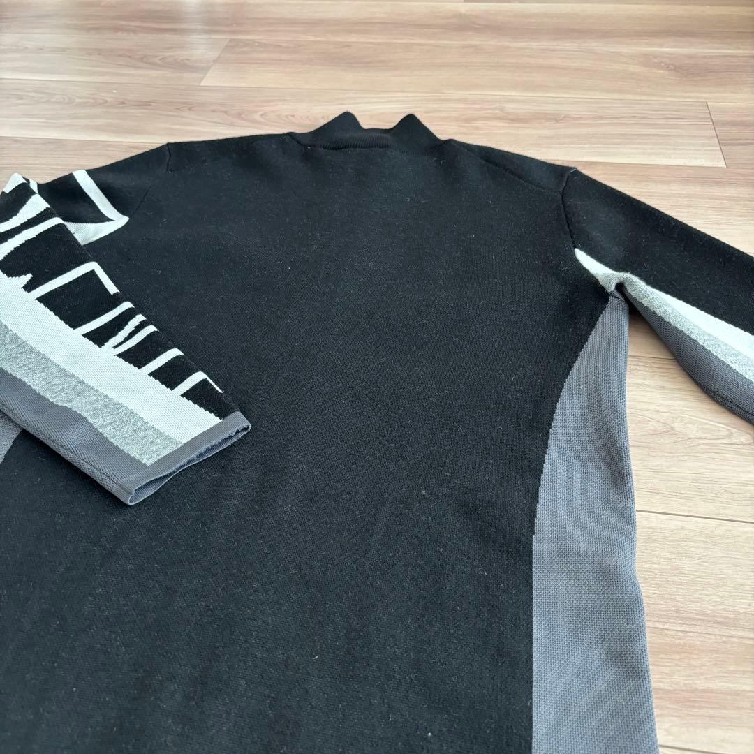 DESCENT GOLF ジップアップジャケット ブラック/グレー M