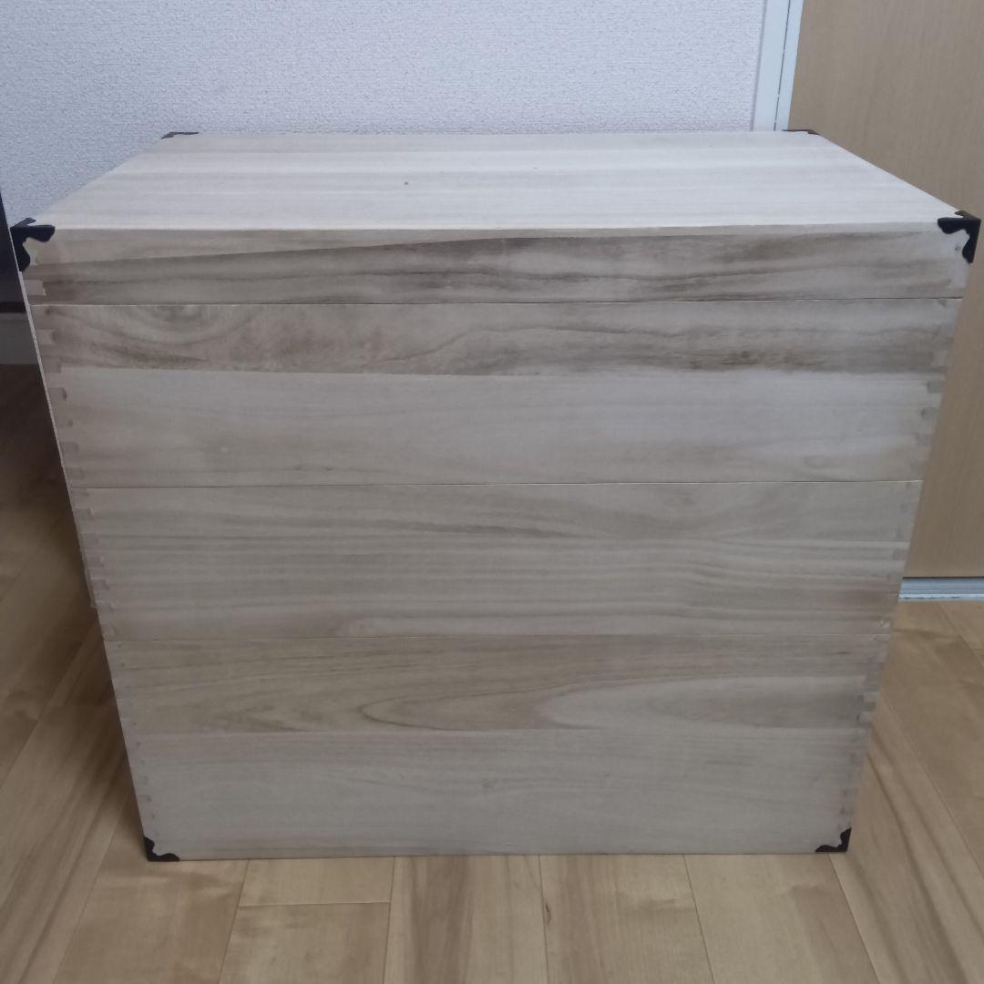 3段桐箱　着物収納　衣装収納　ケース 　未使用