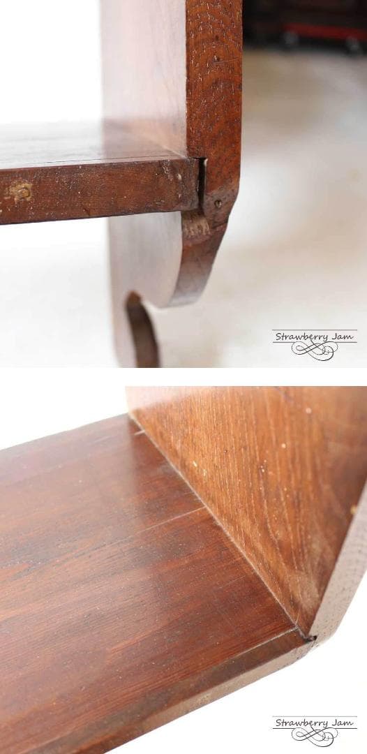 L3310-48 英国アンティーク オーク ウォールシェルフ シェルフ 本棚