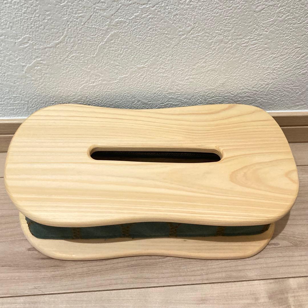 ミナペルホネン　キシル　ティッシュカバー　kaku　グリーン　タンバリン