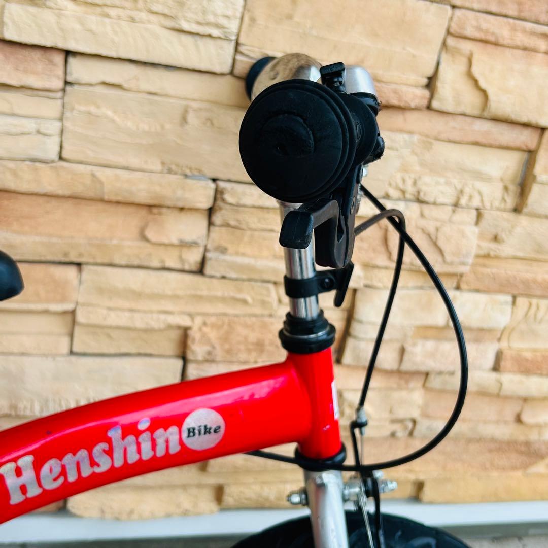 美品 へんしんバイク 12インチ レッド キッズバイク