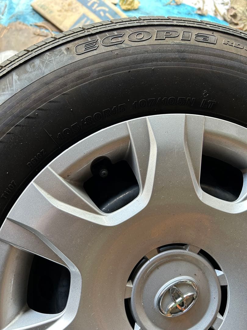 ブリヂストン 195/80R15 LT タイヤ ホイール セット 4本