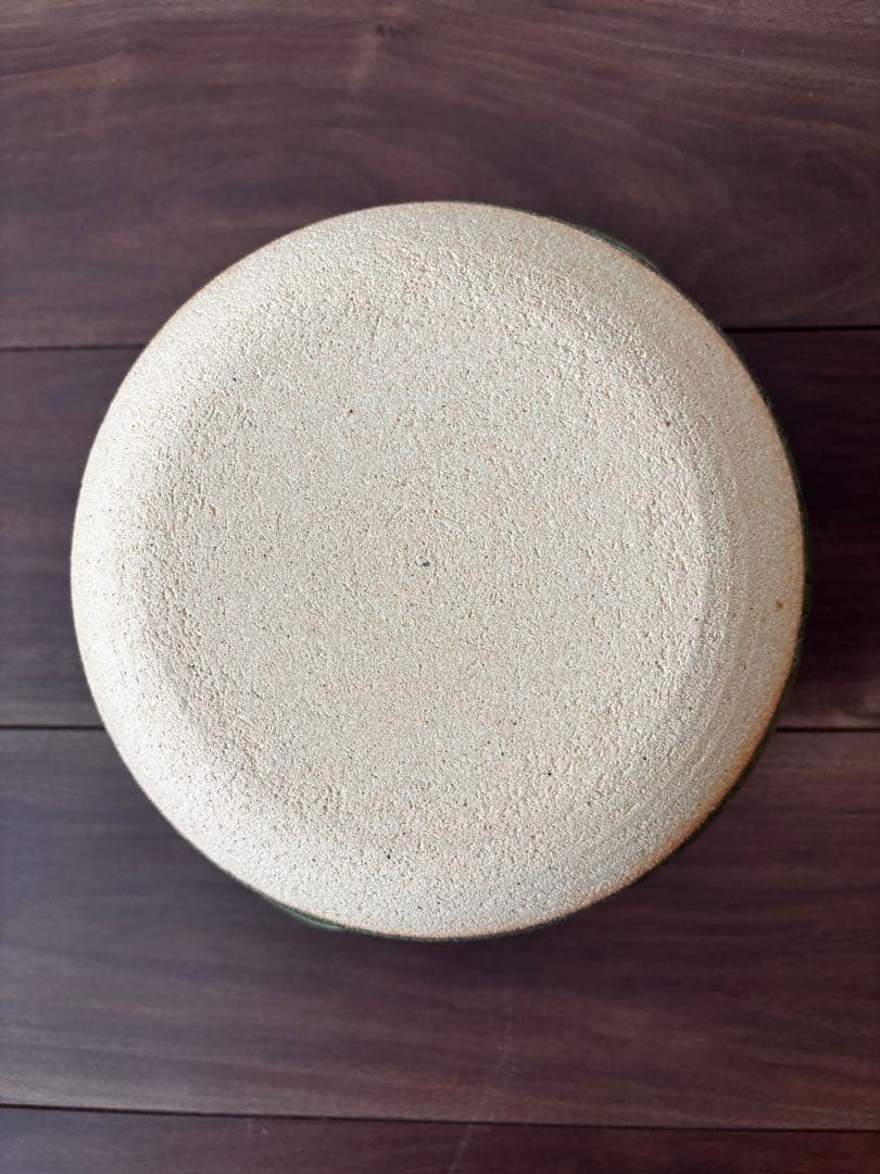 【未使用】カネフサ製陶　ごはん鍋大　織部