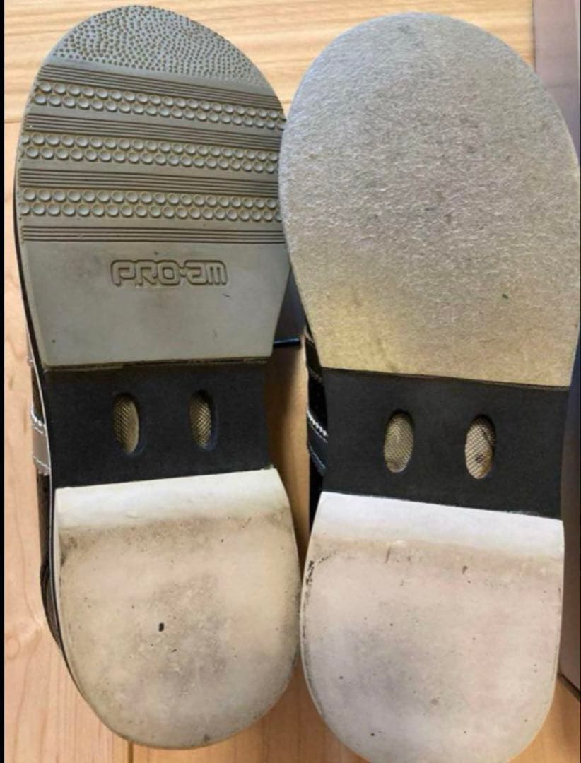 ボウリングシューズ S-380 23.0EE 黒/銀　新品インソール付き