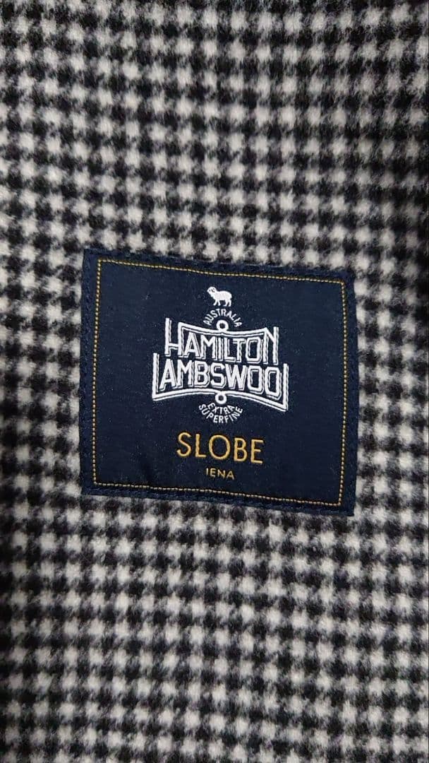 SLOBE IENA HAMILTON ダブルフェイスウールショートコート