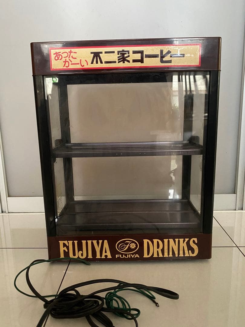 不二家レストラン　ショーケース 保温ケース　ペコちゃん　 　昭和レトロ