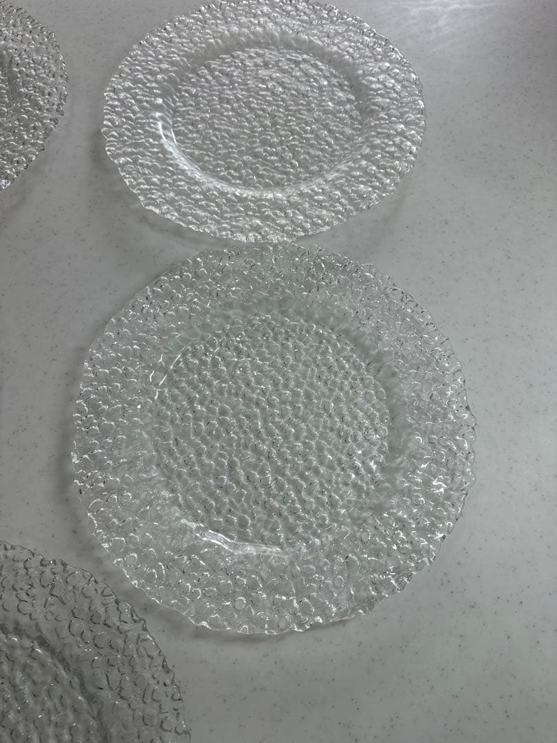 透明ガラス皿 5枚セット 大皿 32センチ