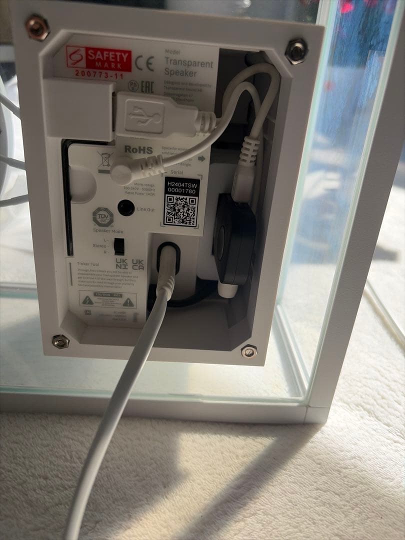 Transparent Speaker ガラス筐体 Hi-FiBluetooth