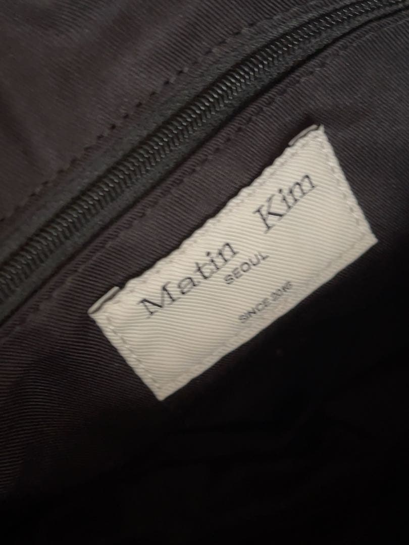 バッグ MatinKim HALF SHIRRING RIBBON ROUND BAG