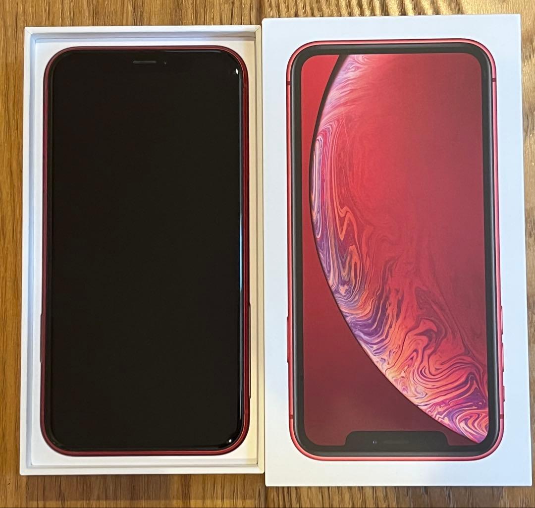 美品 おまけ付 81% iPhone XR 64GB SIMフリー レッド