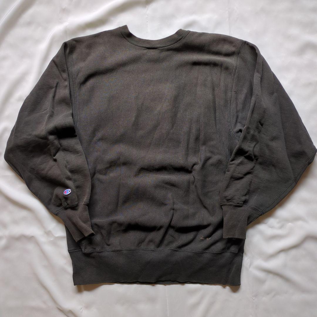 【黒 usa製】チャンピオン スウェット XL フェード ブラック ビンテージ