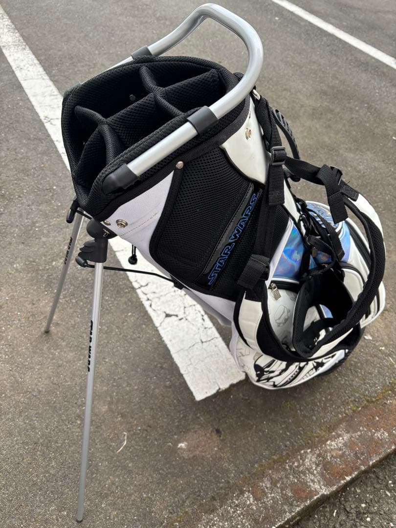 スターウォーズ キャディバッグ 9型 スタンド ホワイト