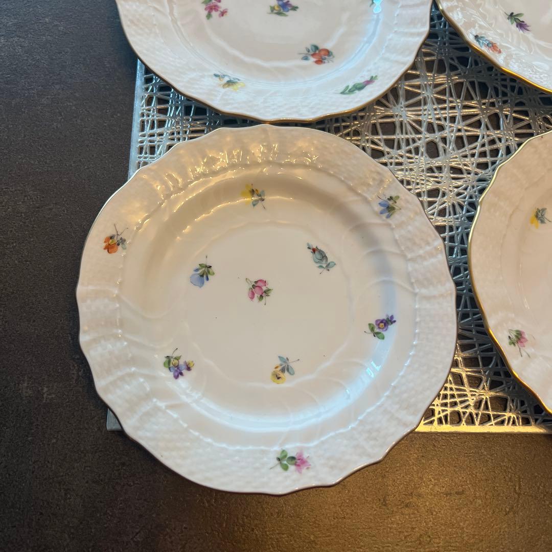 17 ヘレンド　小花 パン皿　プレートセット 6枚