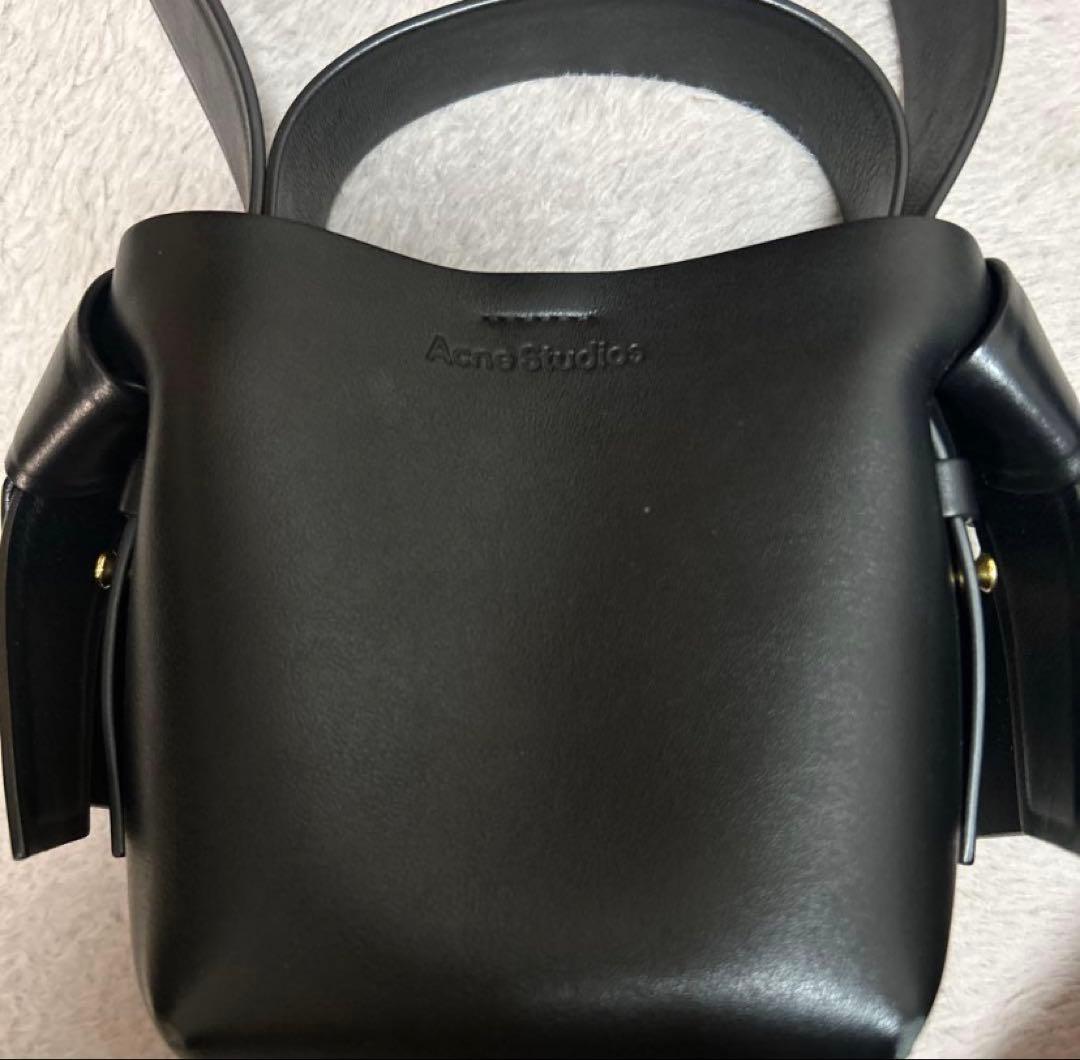b*n様 Acne Studios 黒 レザー ショルダーバッグ 保存袋付き