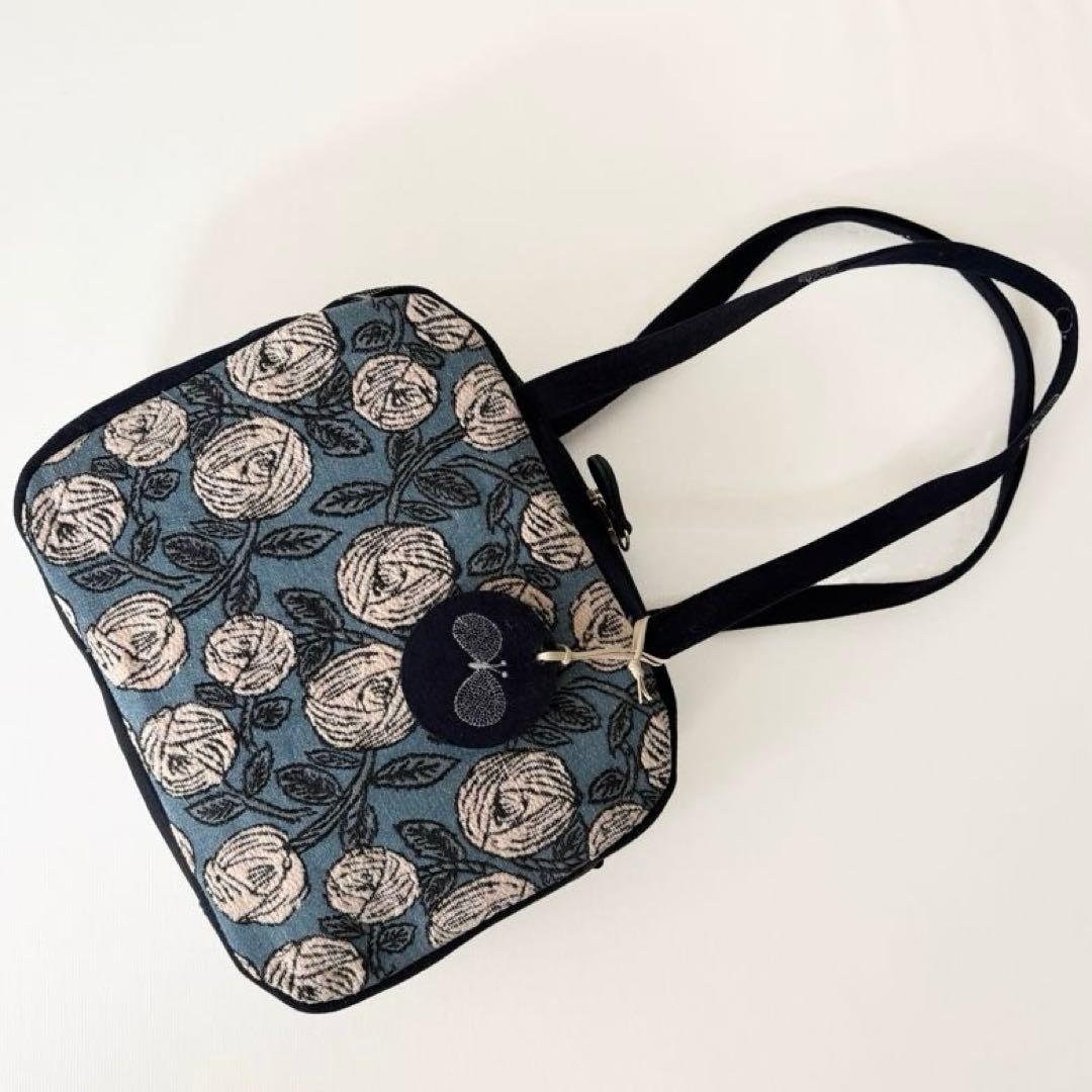 あ*ぺ様 新春価格　ミナペルホネン＊スクエアボストン＊rosy ピンク＋chou