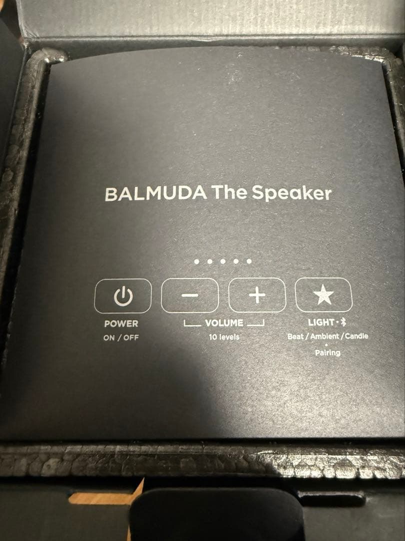 （美品）BALMUDA バルミューダ スピーカー M01A-BK BLACK