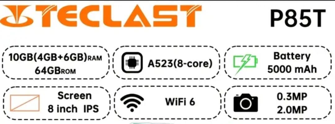 P85T 8インチタブレット/ケース付き