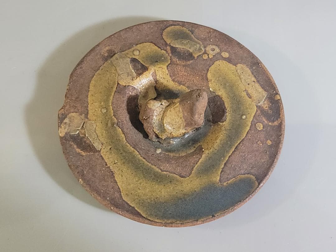 古美術 茶道具 古志賀焼 水指 時代物 DT164