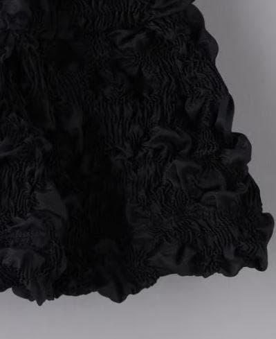 美品 AEWEN MATOPH 黒 シャーリングキャミソール