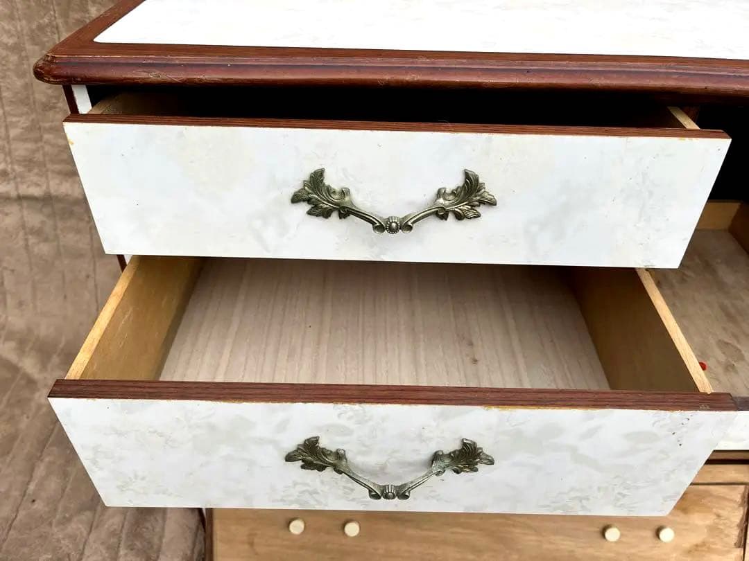 【アンティーク】昭和レトロ ドレッサー 鏡なし サイドボード チェスト 古家具