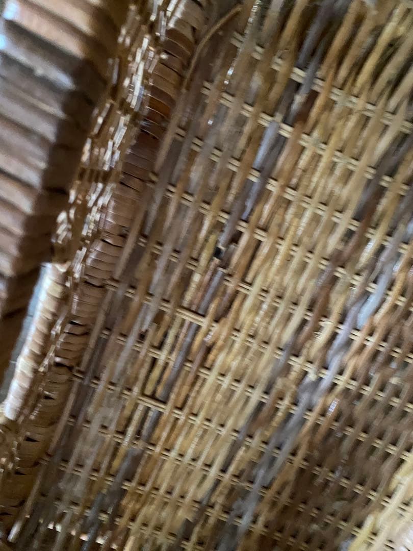 ラタン 4段収納ラック キャスター付き　中古