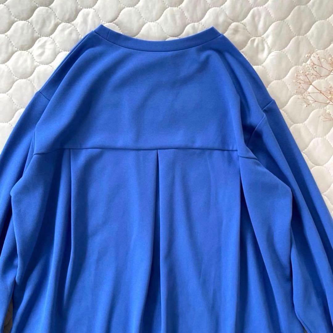 【美品】BEARDSLEY Tブラウス　ブルー　サイズ0