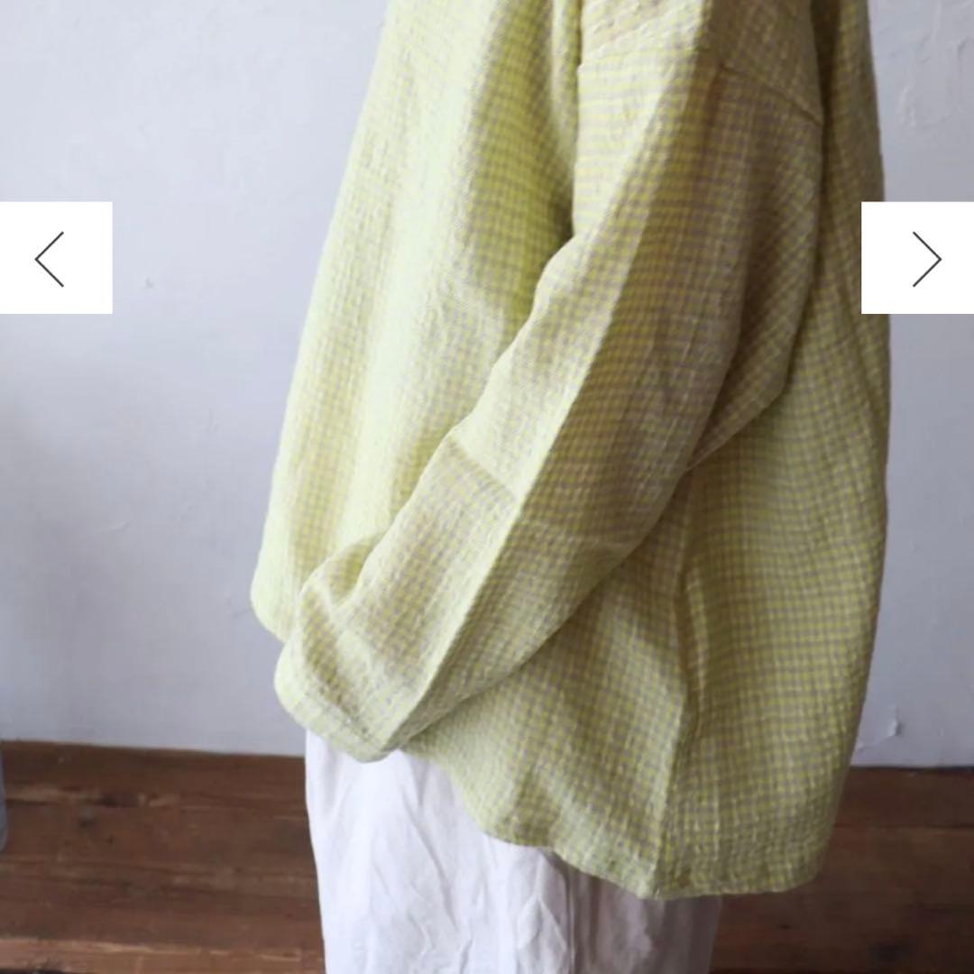 ICHI Antiquite's ウールガーゼギンガムチェックシャツ 新品未使用