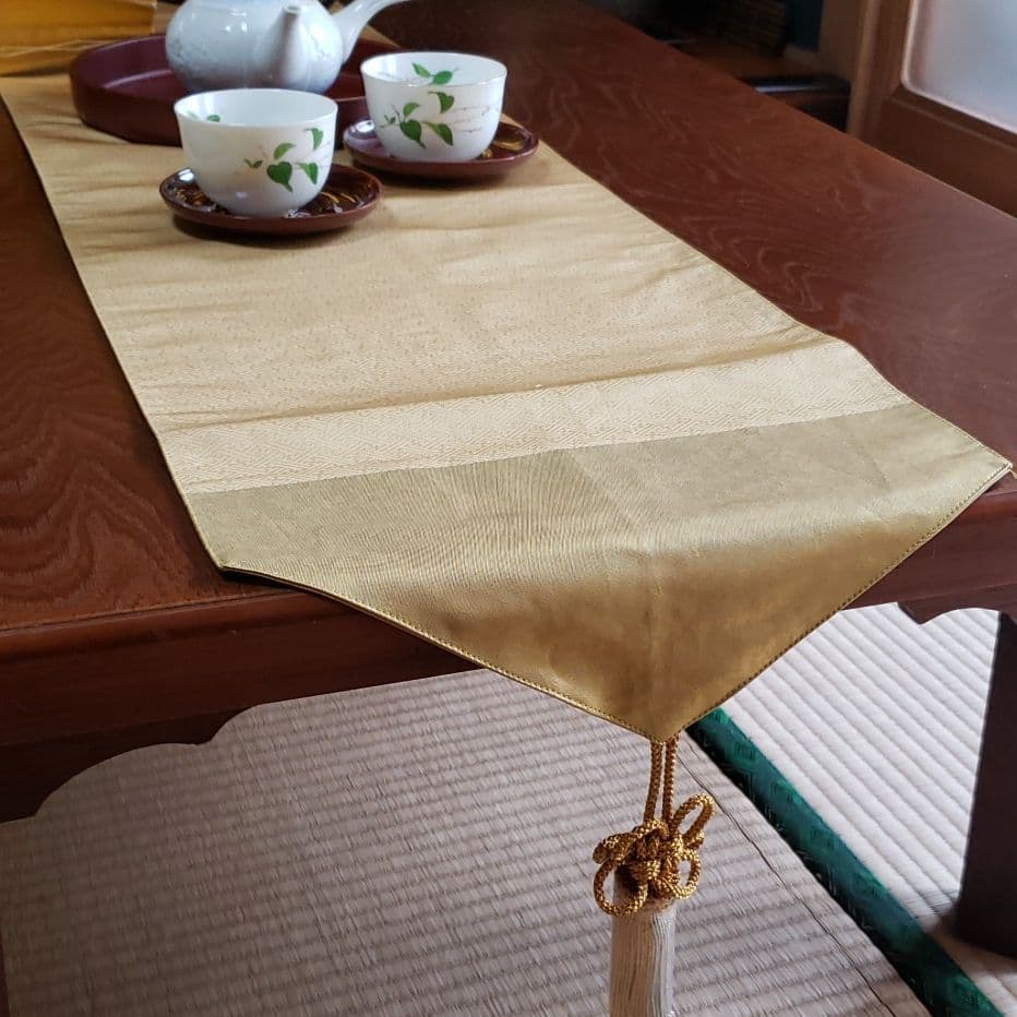 C508、値下‼️帯リメイク、インテリア、高級、テーブルセンター