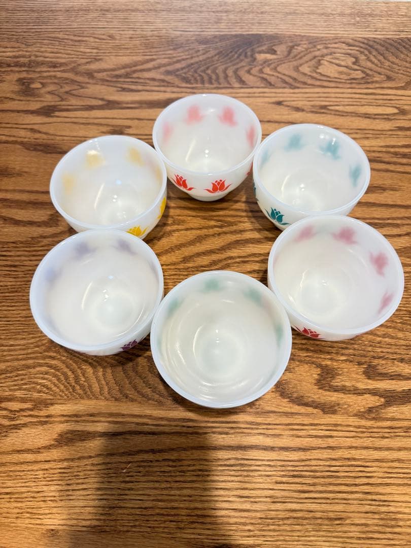 <美品>ファイアーキング　チューリップボウル　6個セット