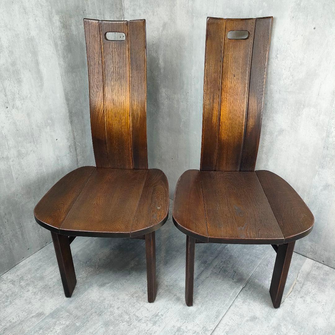 【迅速発送】カリモク ハイバック ダイニング チェア 椅子 2脚セット