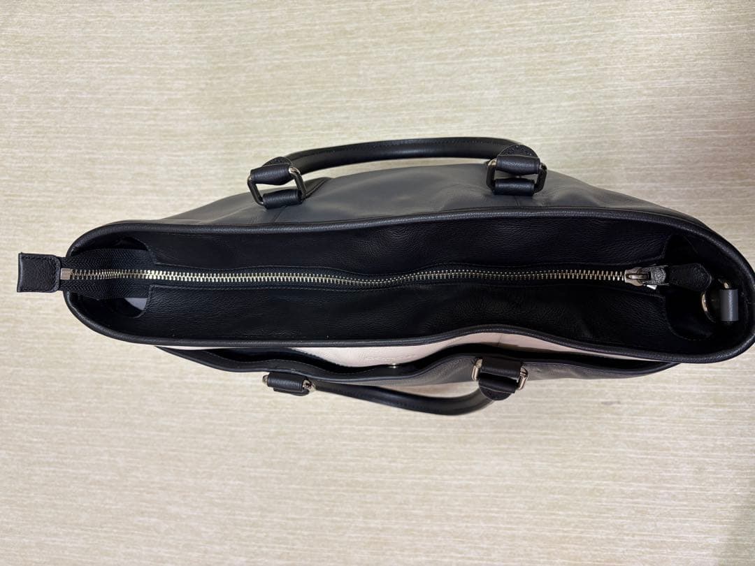 COACH グレー レザートートバッグ