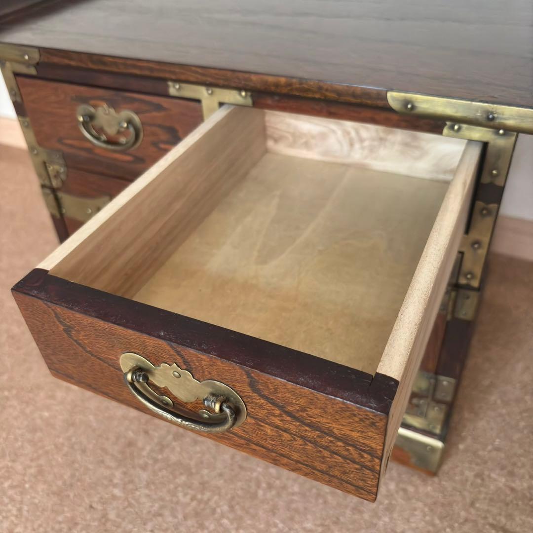 李朝 李朝家具 真鍮金具 無垢材 魚型錠前 モリジャン バンダジ 箪笥 韓国美術