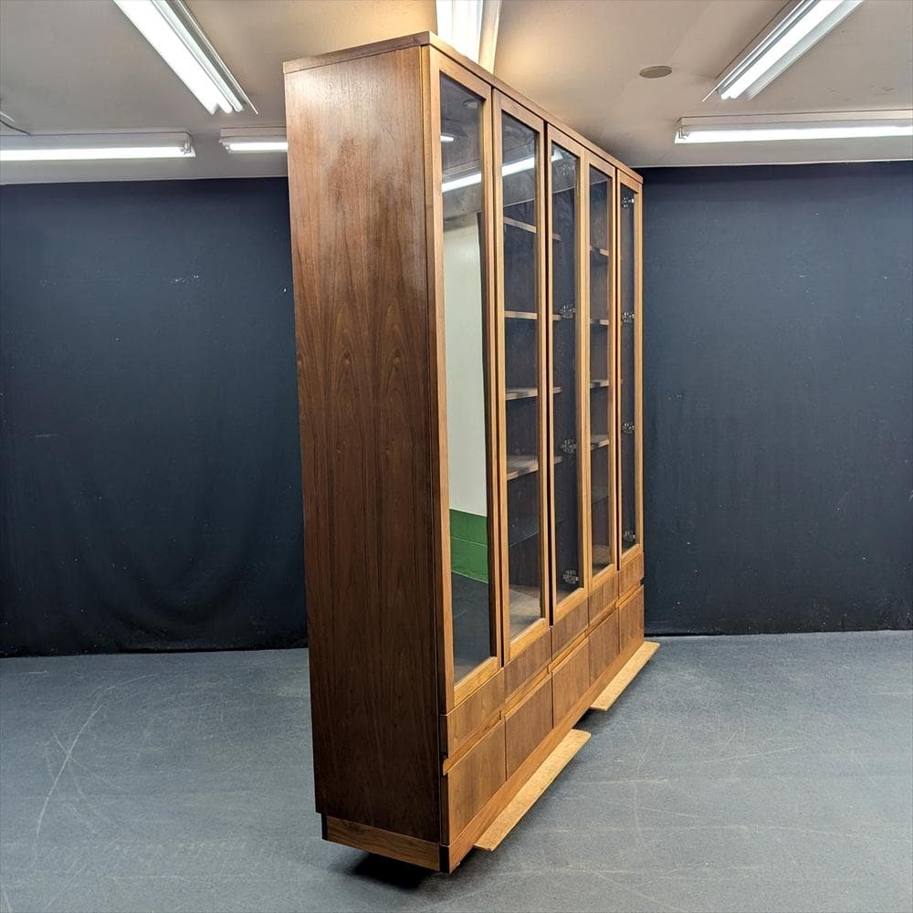 飛騨　シラカワ　ウォルナット　本棚　本箱　ブックシェルフ　キャビネット　飾り棚