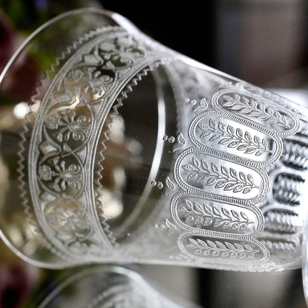 極希少オールドバカラ セギュール｜花文を纏う1脚 ワイングラス BACCARAT