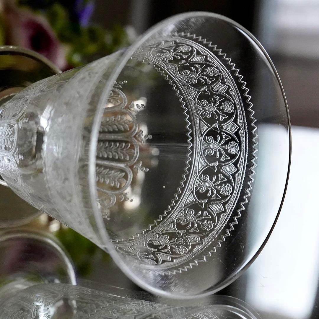 極希少オールドバカラ セギュール｜花文を纏う1脚 ワイングラス BACCARAT