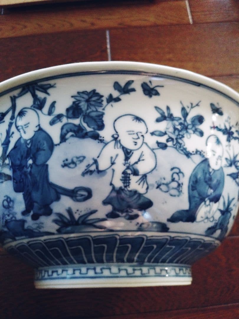 菓子鉢　西村徳泉作　染付