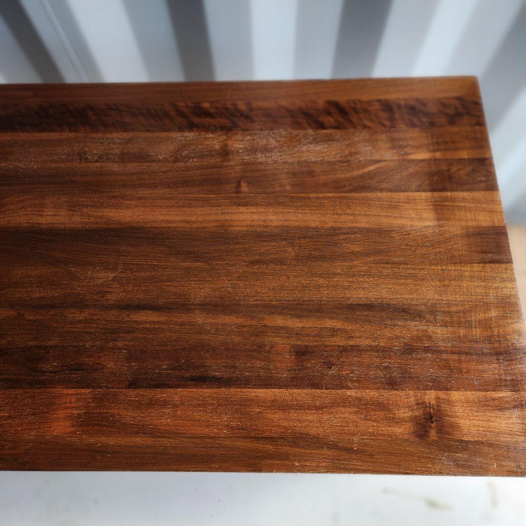 廃盤　無印　無垢材　ローテーブル　引き出し　ウォールナット