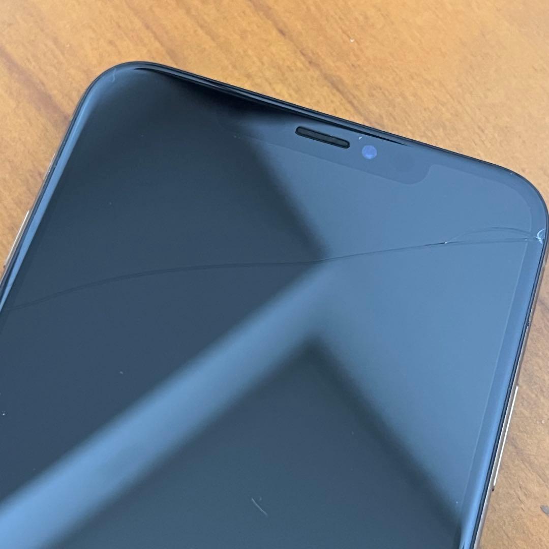 Apple iPhone Xs MAX ピンクゴールド 画面にひびあり