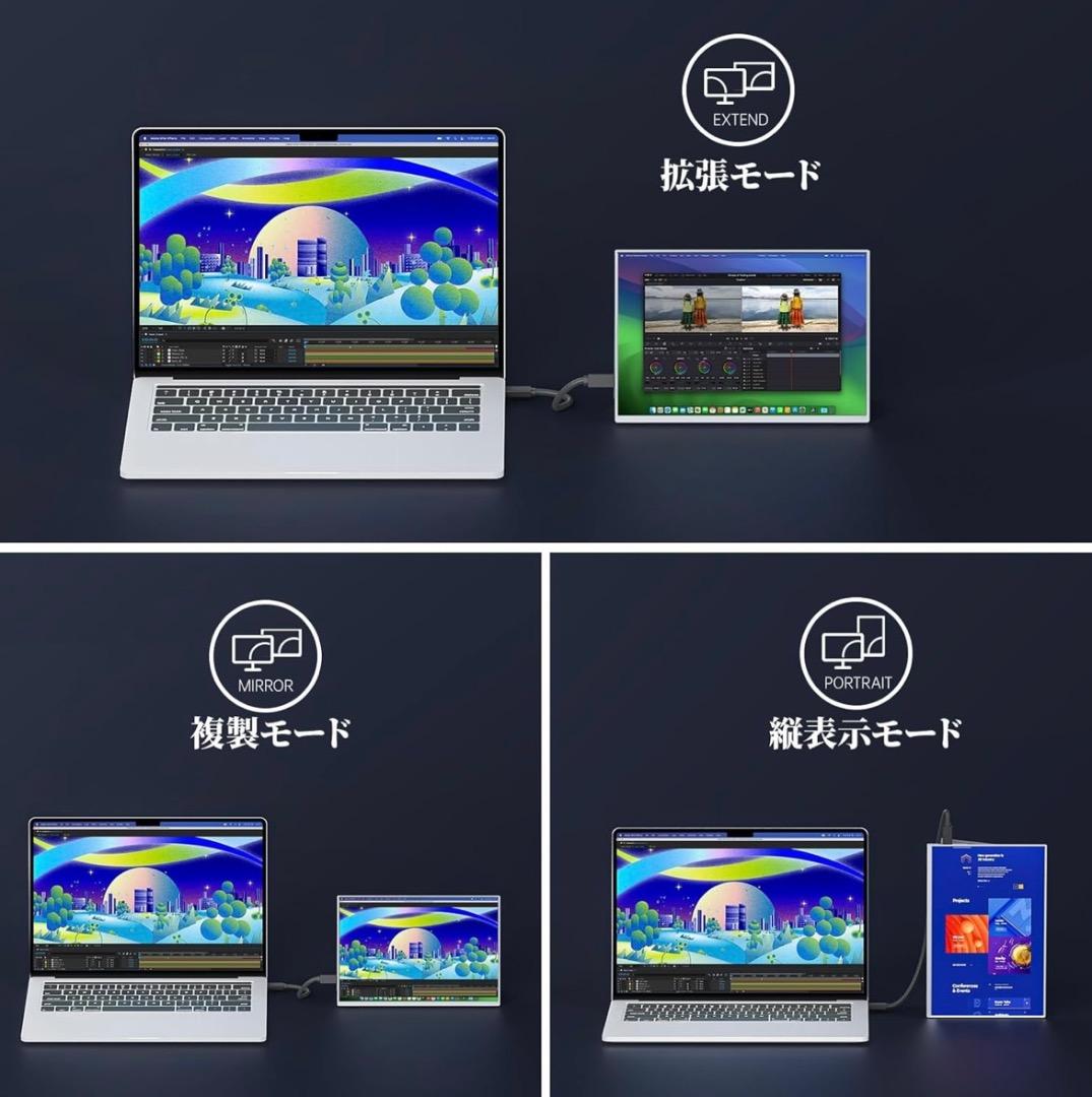 VisionOwl 10.5インチポータブルモニター
