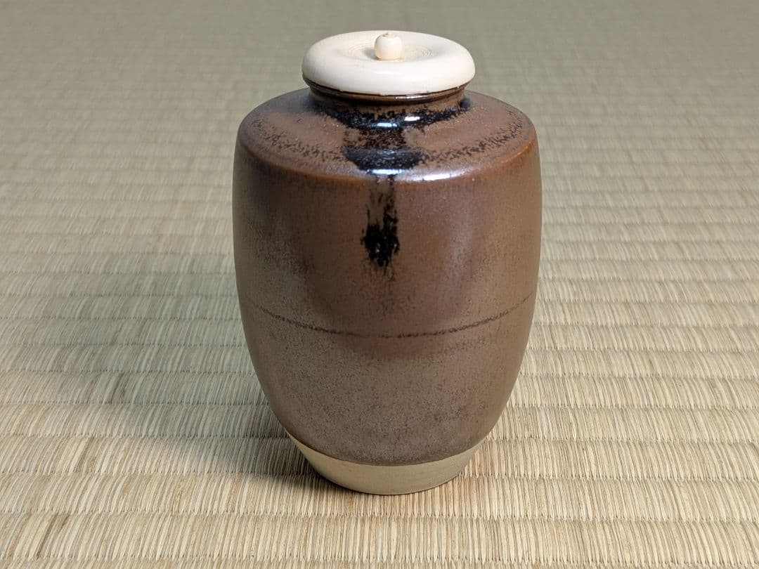 上野焼＆尾戸焼　肩衝茶入セット　熊谷光甫　土居庄次　２つセット